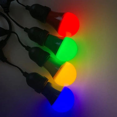 A60 Color Bulb e27 b22 led color lamp blue green 3W 5W 7W IC Linear light bulb christmas Holiday decoration bulb , LED-COLOR Alostoura lighting