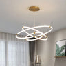 Acrylic LED Lamps Light Luxury Chandelier Living Room Size CM/D20+40+60CM Alostoura lighting