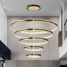 American Hotel Simplicity Led Chandeliers Lights Gold Black Light Silent Wind Chandelier Alostoura lighting