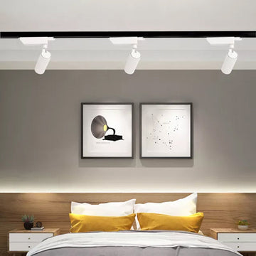 COB Adjustable Spot Track Light Led Anti-Glare LED Track Rail Spot Light For Commercial Lighting Alostoura lighting