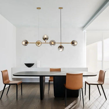 Creative Molecular Hanging Lamp Magic Bean Glass Chandelier Glass Ball Pendant Light For Livingroom Alostoura lighting