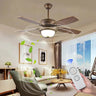 Designer 52 inch decorative ceiling fans smart DC led ceiling fan light remote control blades led ceiling fan Alostoura lighting