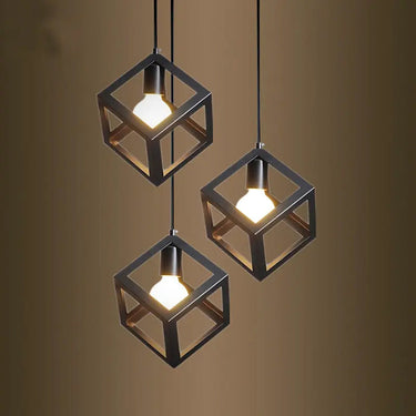 LED Vintage Cage Pendant E27 Alostoura lighting