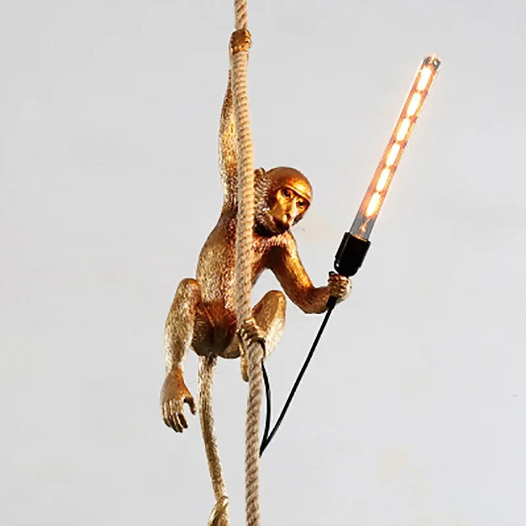 Modern Rope Hanging Monkey Lighting Alostoura lighting