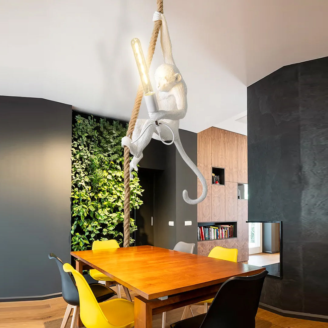 Modern Rope Hanging Monkey Lighting Alostoura lighting