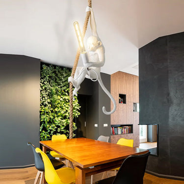 Modern Rope Hanging Monkey Lighting Alostoura lighting