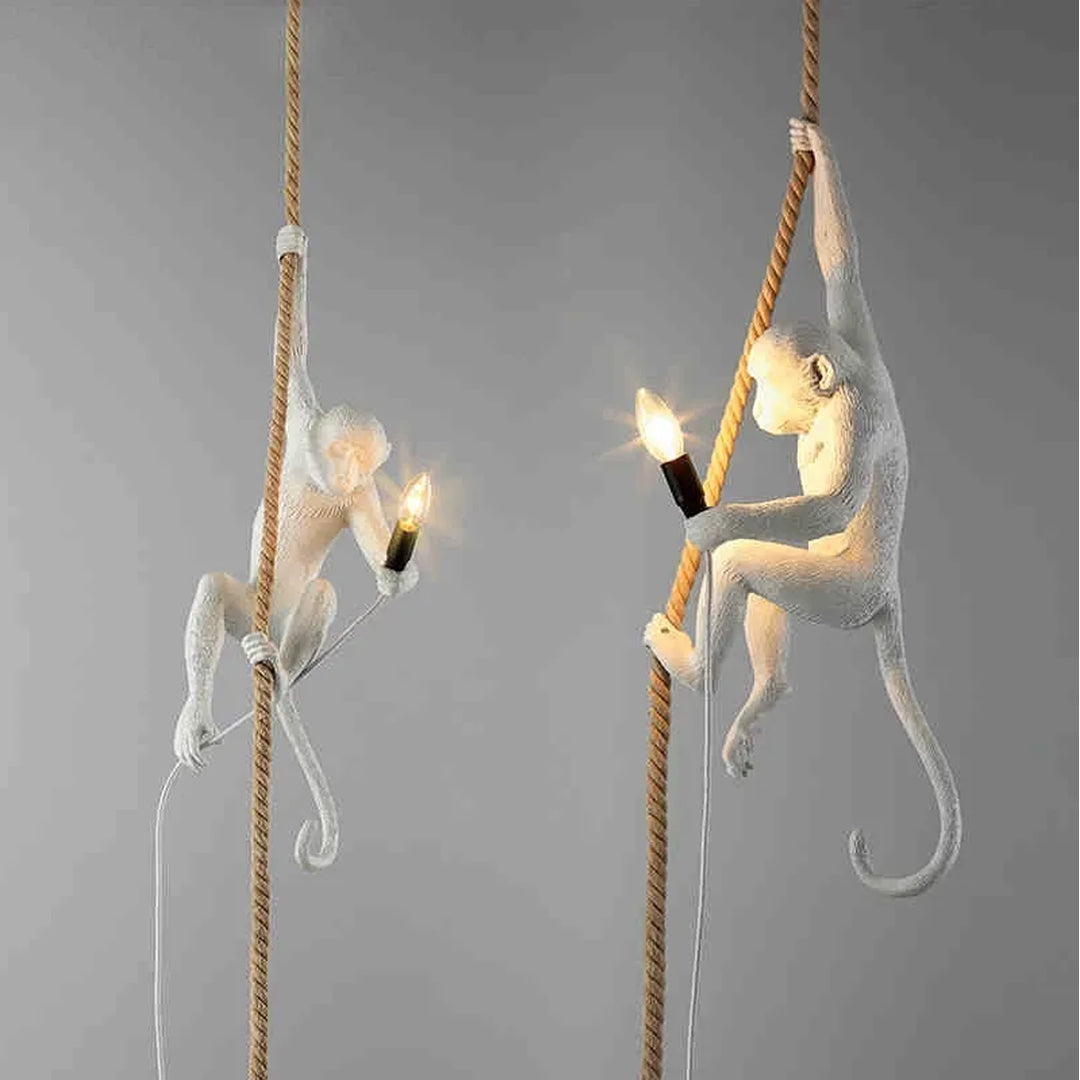 Modern Rope Hanging Monkey Lighting Alostoura lighting