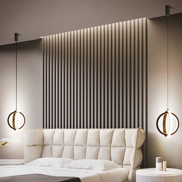Nordic Novelty Bedside Led Pendant Lights For Living Room Bedroom TV Wall Decor Lighting Geometry Hanging Lamps Kitchen Fixture Alostoura lighting