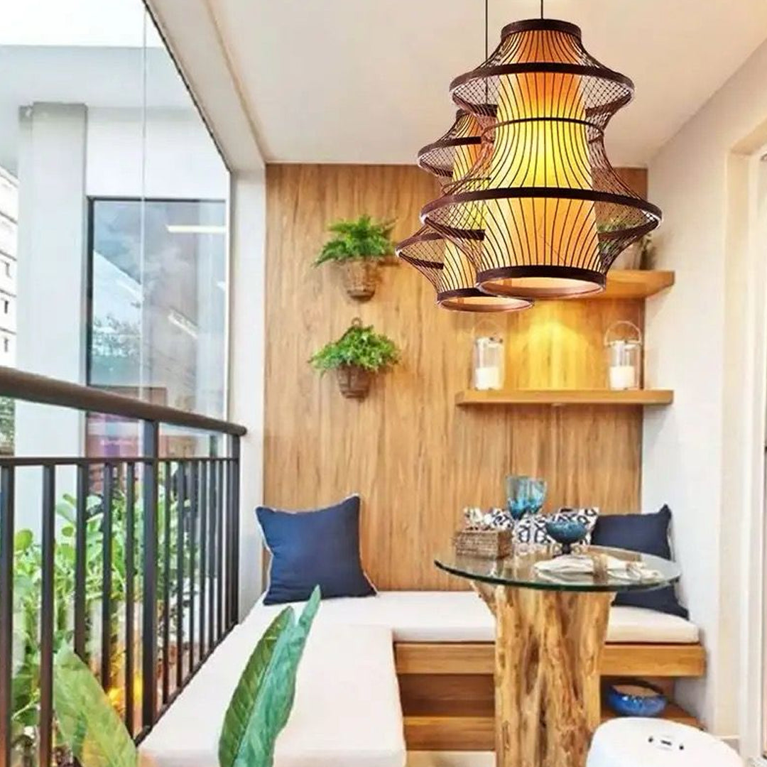 Pendant Light Rattan Lamp Shade Lighting Bamboo Weaving Lamp Asian Pendant Lights Alostoura lighting