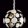 Romantic Ceramic White Shell Flower Led Chandelier Modern Pendant Lamp Hanging Light Fixture Wedding Decoration Children Home Alostoura lighting