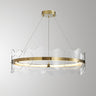 Wave Ring LED Chandelier iron acrylic remote