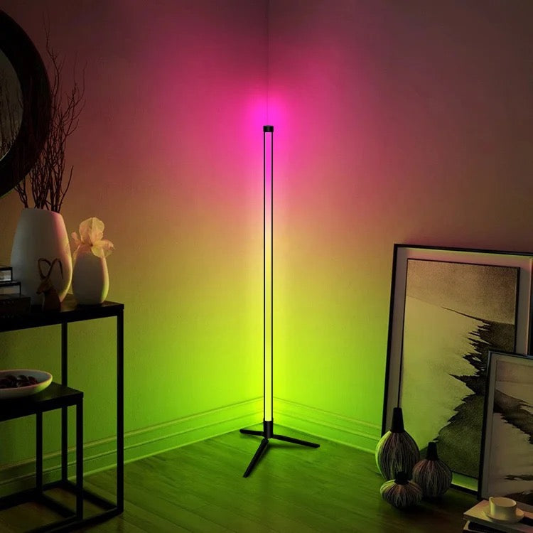 INDOOR HOME DECORT SMART CORNER FLOOR STANDING STAND LAMP RGB