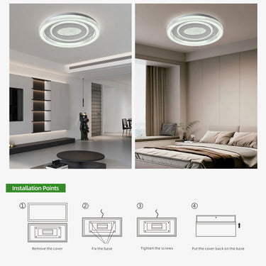 Ultra-Luxury Tri-Tone LED Flush Mount