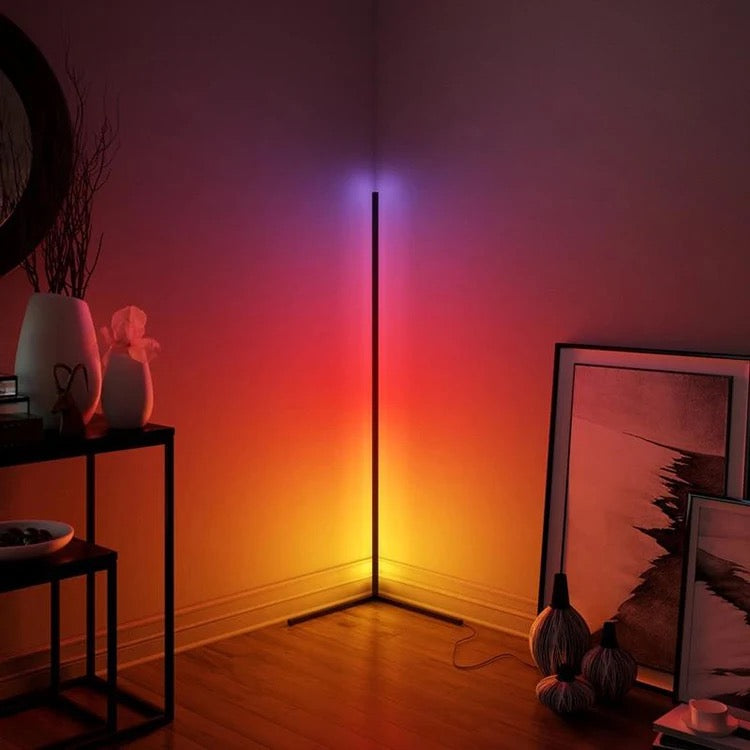 INDOOR HOME DECORT SMART CORNER FLOOR STANDING STAND LAMP RGB