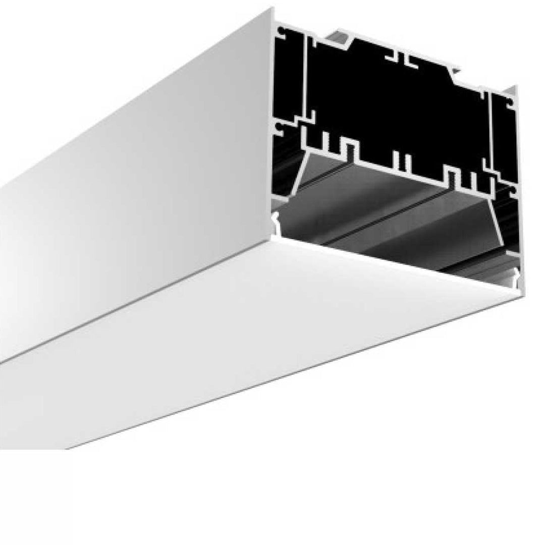 2 Meter Recessed Aluminium LED Profile with Flange. (LED Excluded) Alostoura lighting