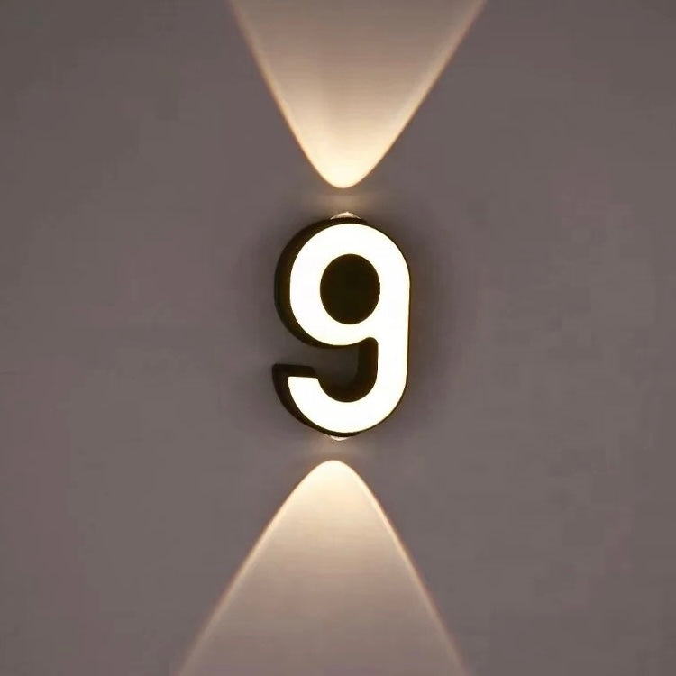 LED WALL LIGHT ADDRESS  HOUSE NUMBER