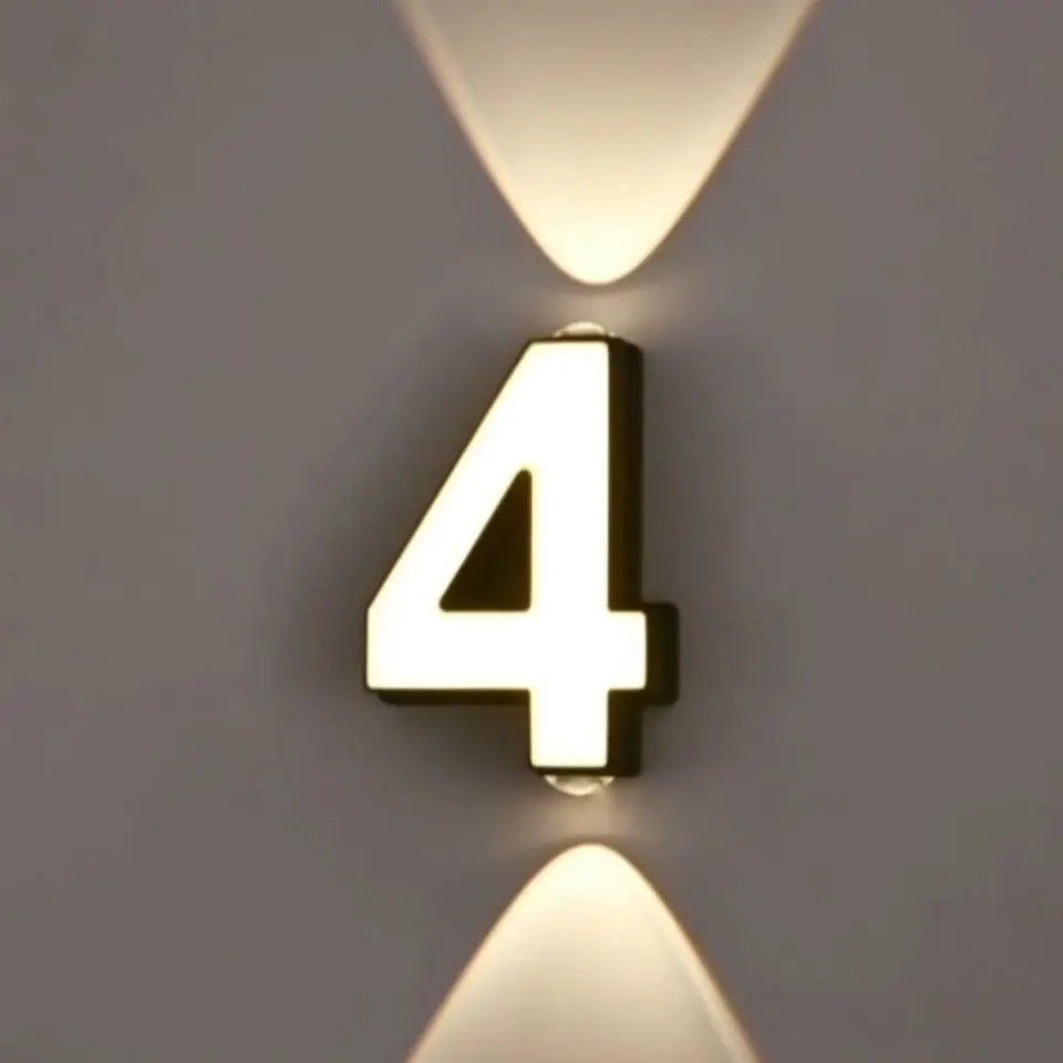 LED WALL LIGHT ADDRESS  HOUSE NUMBER