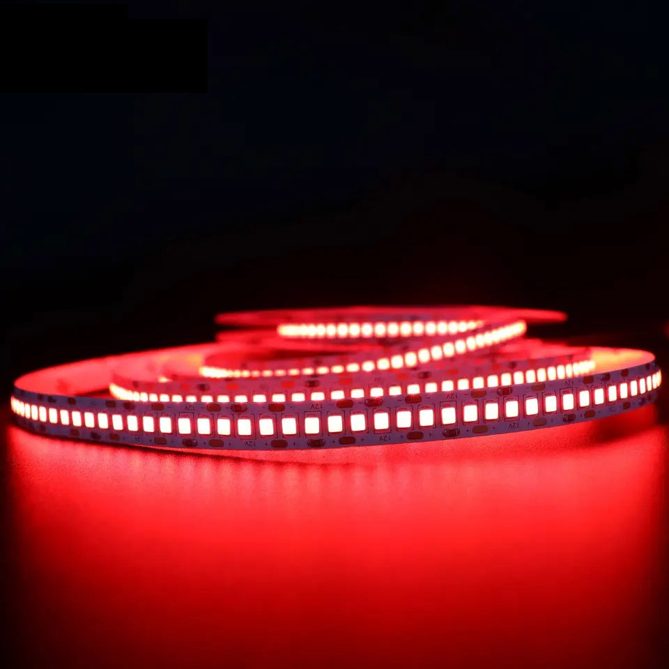 5Mtr 2835 Premium RED, BLUE,GREEN NON Waterproof Strip Light | 12VDC | IP 20 | PCB Width : 10MM Alostoura lighting