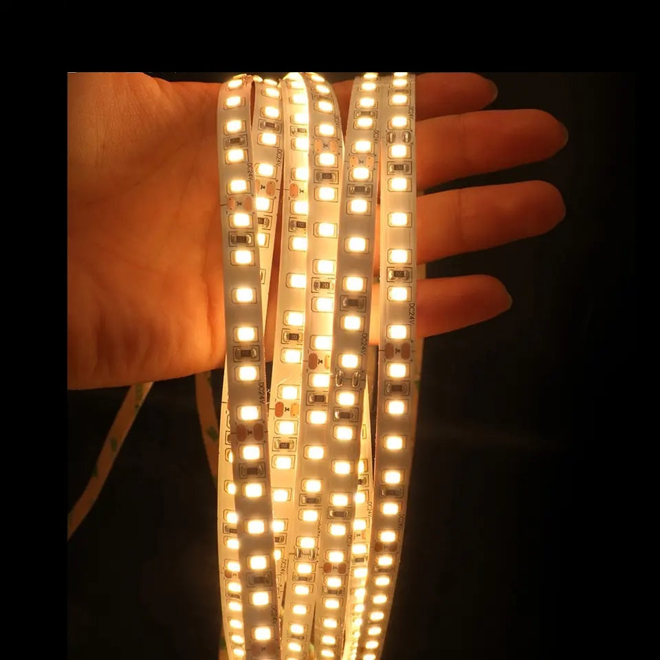 5Mtr ECO Waterproof LED 2835 White Strip light | 120 LED | 12VDC | IP 20 Alostoura lighting