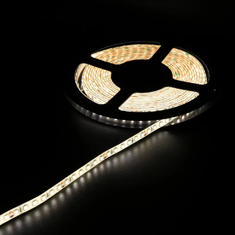 5Mtr ECO Waterproof LED 2835 White Strip light | 120 LED | 12VDC | IP 20 Alostoura lighting