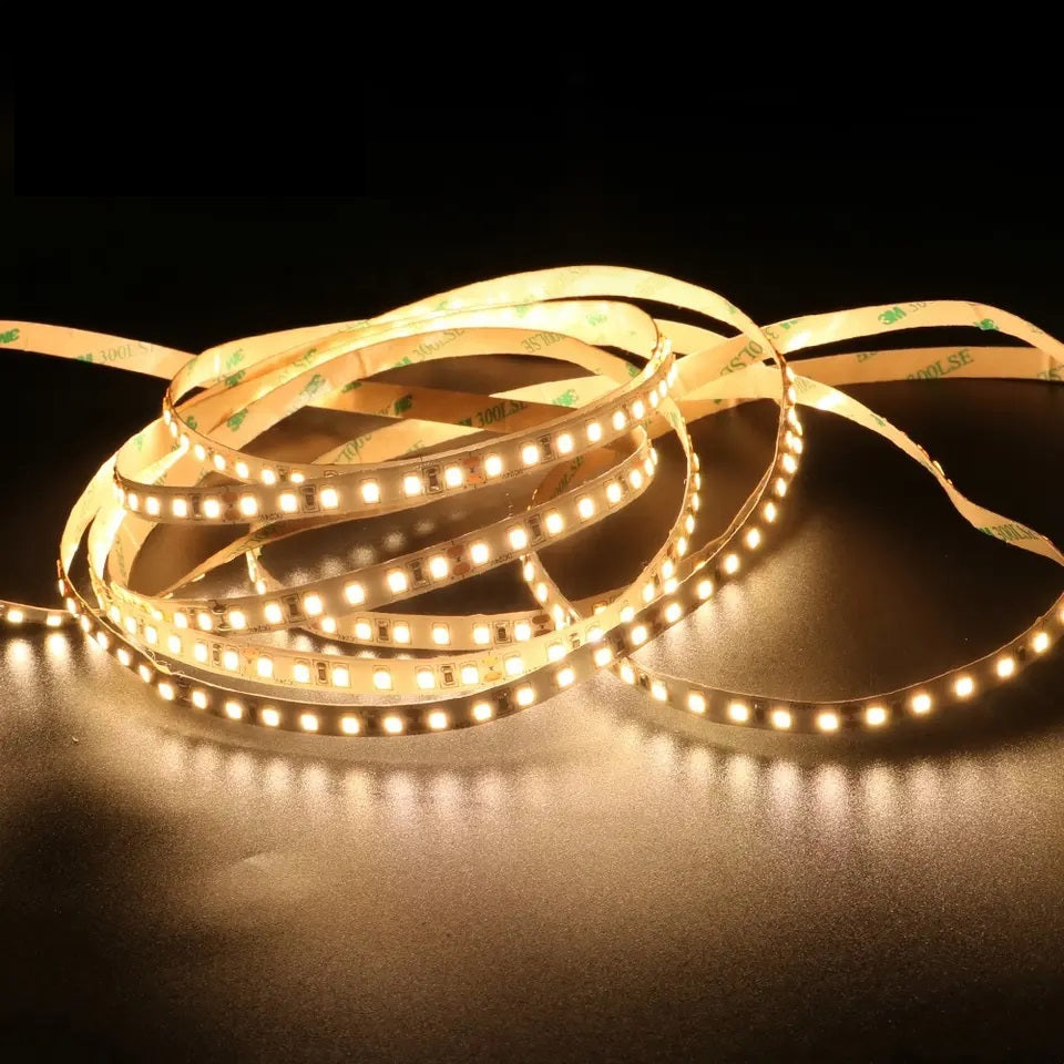 5Mtr ECO Waterproof LED 2835 White Strip light | 120 LED | 12VDC | IP 20 Alostoura lighting