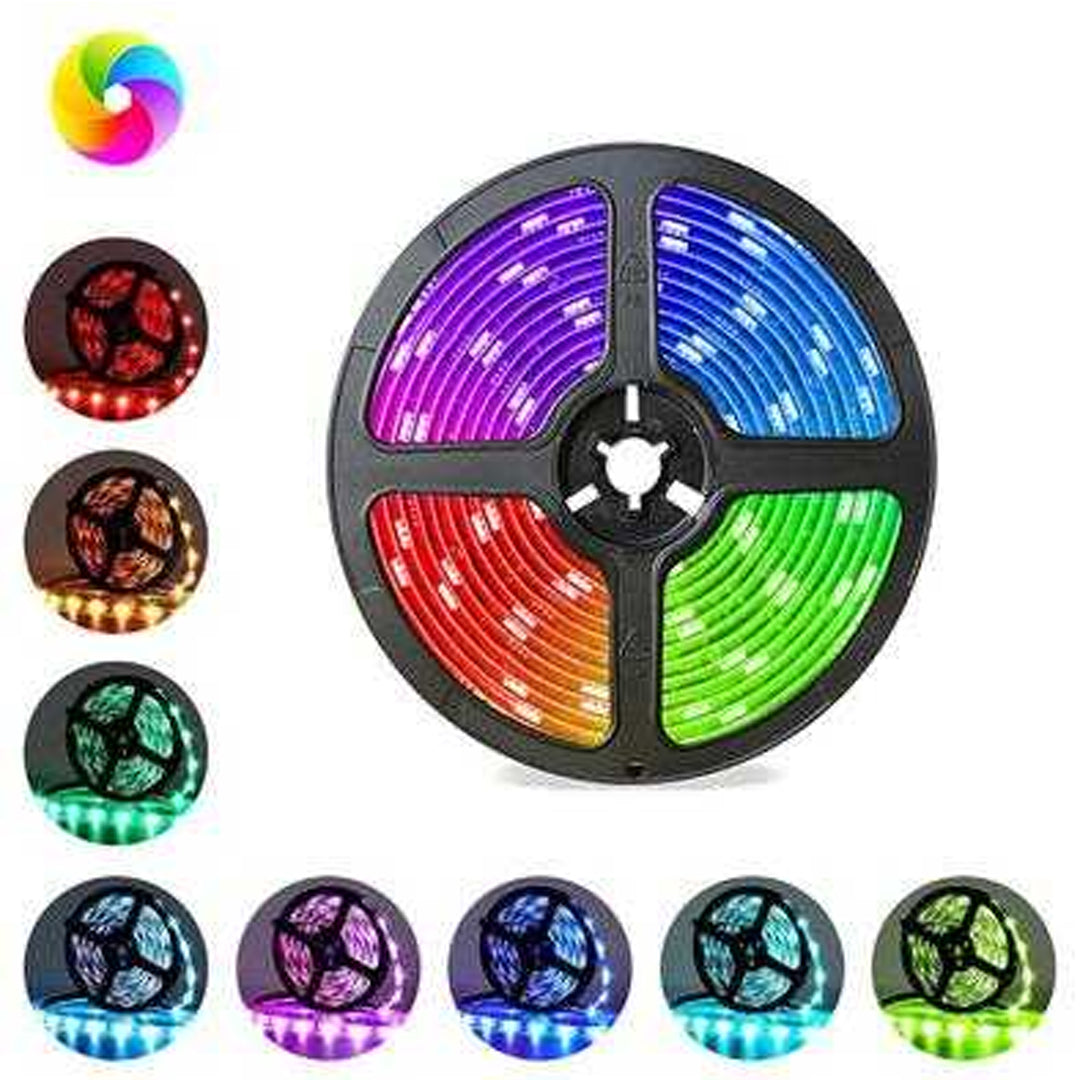 5Mtr Waterproof LED 5050 RGB Strip light | 12VDC | IP 65 | 10MM PCB Width Alostoura lighting