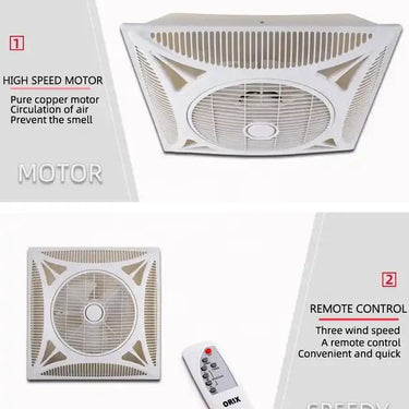 60X60  Ceiling Fan With LED Light Remote Control Amounted Alostoura lighting