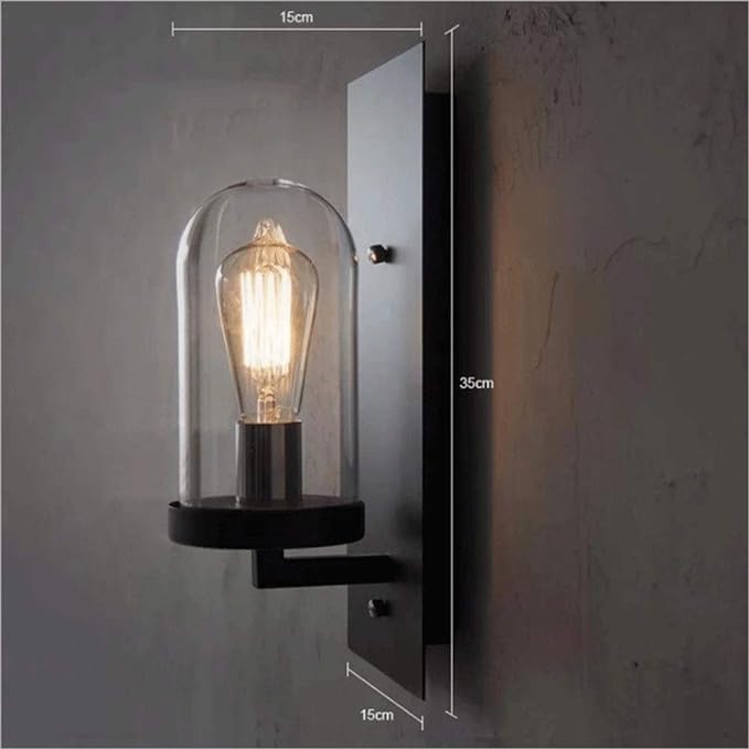 Retro Creative Iron E27 Edison Wall Lamp Restaurant Aisle Bedside Corridor Bar Café