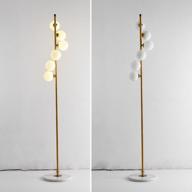 6X marble floor lamp detail