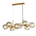 8 Heads Rectangular LED Pendant Light Magic Bean Molecular Bubble Living Room Glass Ball Chandelier Alostoura lighting