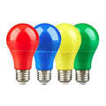 A60 Color Bulb e27 b22 led color lamp blue green 3W 5W 7W IC Linear light bulb christmas Holiday decoration bulb , LED-COLOR Alostoura lighting