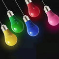 A60 Color Bulb e27 b22 led color lamp blue green 3W 5W 7W IC Linear light bulb christmas Holiday decoration bulb , LED-COLOR Alostoura lighting