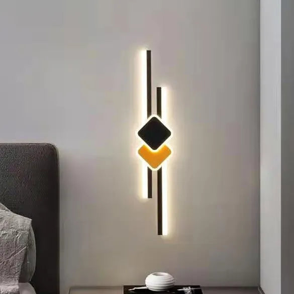 Aesthetically pleasing long bedroom bedside wall light versatile living room TV back wall LED wall lamp Alostoura lighting