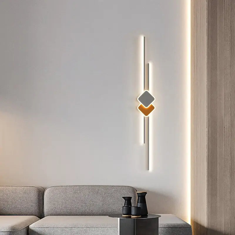 Aesthetically pleasing long bedroom bedside wall light versatile living room TV back wall LED wall lamp Alostoura lighting