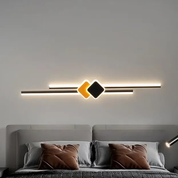 Aesthetically pleasing long bedroom bedside wall light versatile living room TV back wall LED wall lamp Alostoura lighting