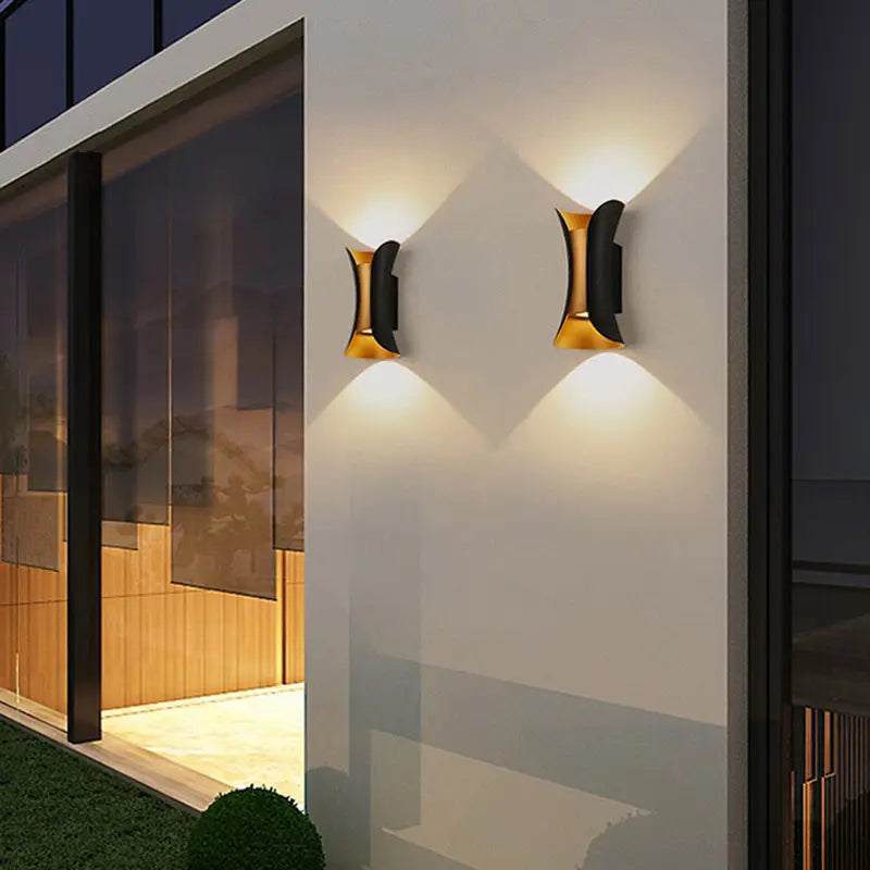 Aluminum Exterior Modern Outside Garden Up And Down Waterproof Alostoura lighting