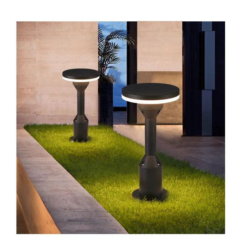 Aluminum Pathway Driveway Floor Lawn Landscape Lighting Stand Post Lawn Bollard Lamp Alostoura lighting