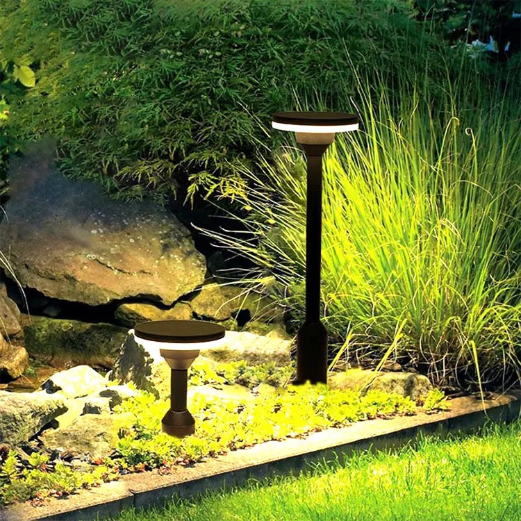 Aluminum Pathway Driveway Floor Lawn Landscape Lighting Stand Post Lawn Bollard Lamp Alostoura lighting