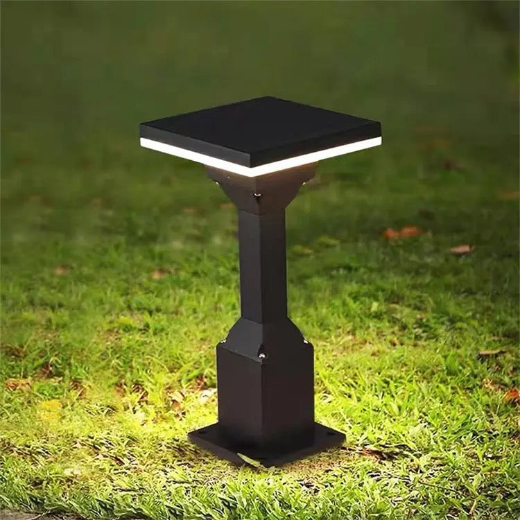 Aluminum Pathway Driveway Floor Lawn Landscape Lighting Stand Post Lawn Bollard Lamp Alostoura lighting