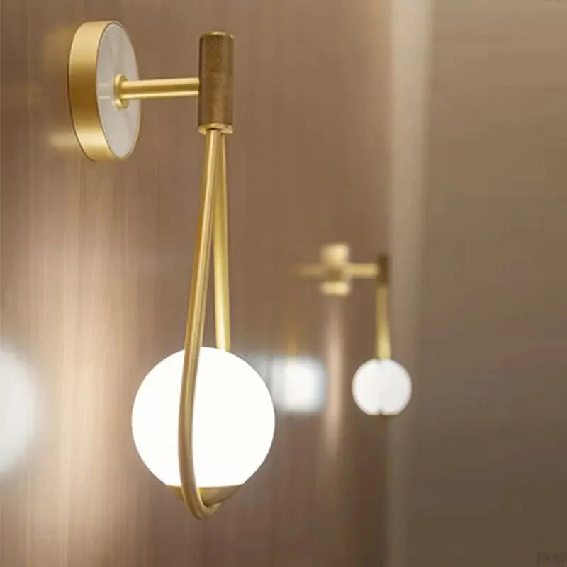 Amazon hot sale design wall bracket lights fixtures round decorative wall lamp lighting wall mounted light for bedroom Alostoura lighting