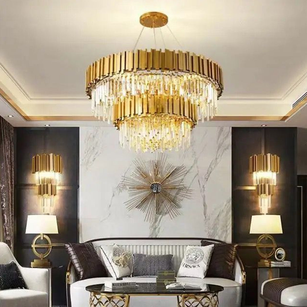 American Villa Hotel Chandeliers Lighting Quality Stair Light Chandelier Glass Pendant Ball Alostoura lighting