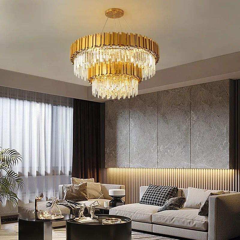 American Villa Hotel Chandeliers Lighting Quality Stair Light Chandelier Glass Pendant Ball Alostoura lighting