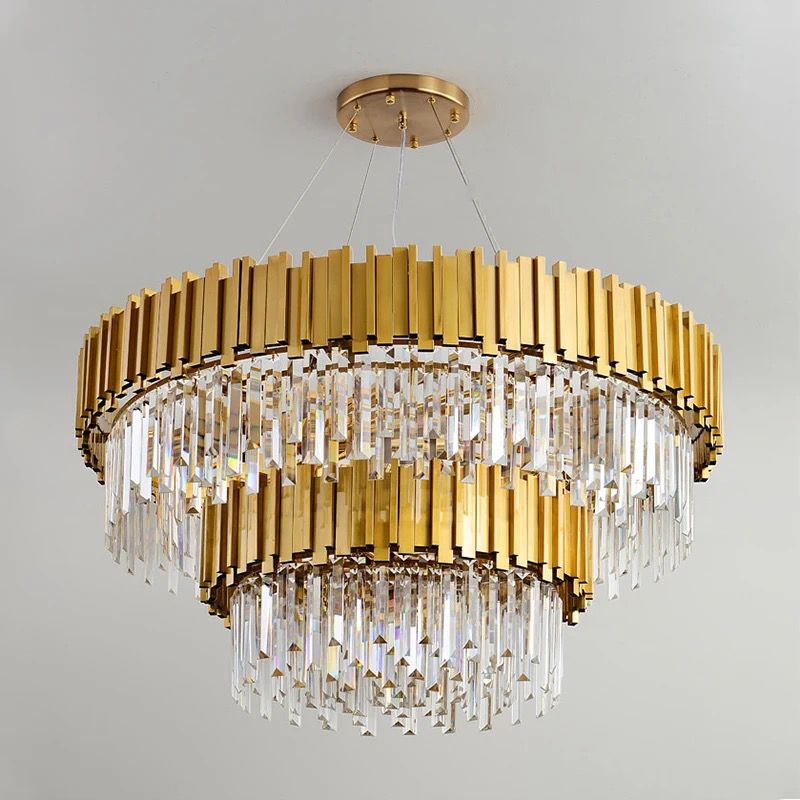 American Villa Hotel Chandeliers Lighting Quality Stair Light Chandelier Glass Pendant Ball Alostoura lighting