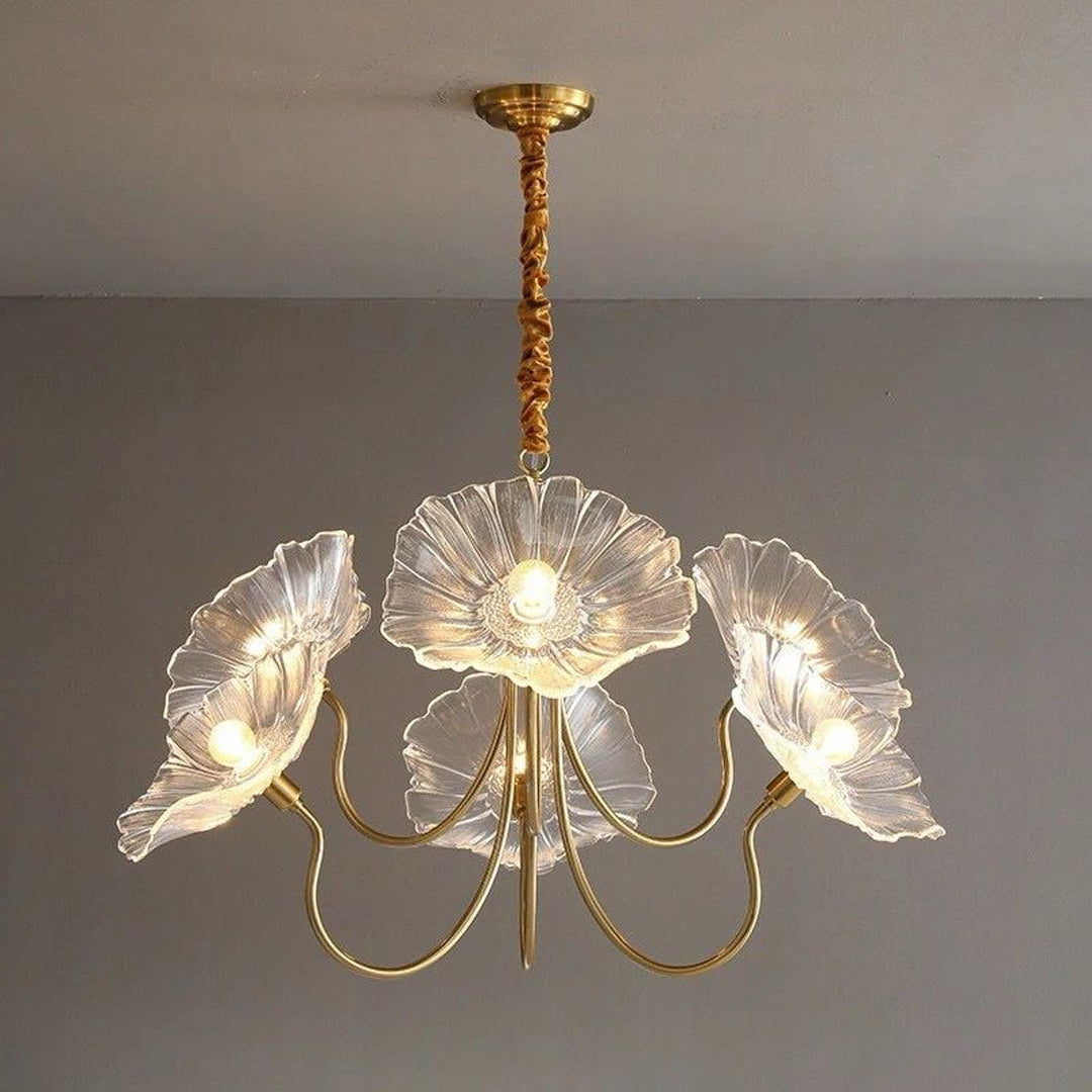 Arabian Hanging Lighting Lobby Drop Lamp Living Room SUNFLOWER Gold LED Light Antique Alostoura lighting