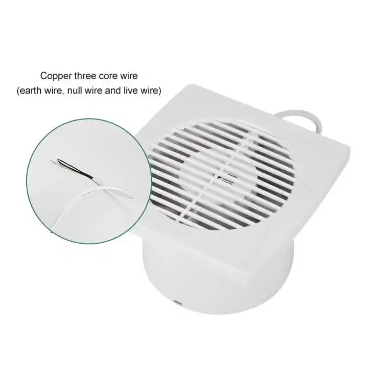 Bathroom Ventilation Fan Plastic Silent Wall Mounted Exhaust Fan Spray Booth Exhaust Fan Alostoura lighting