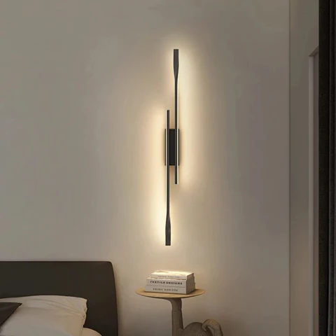 Beautiful Gold and Black Color long pole Wall Light Alostoura lighting