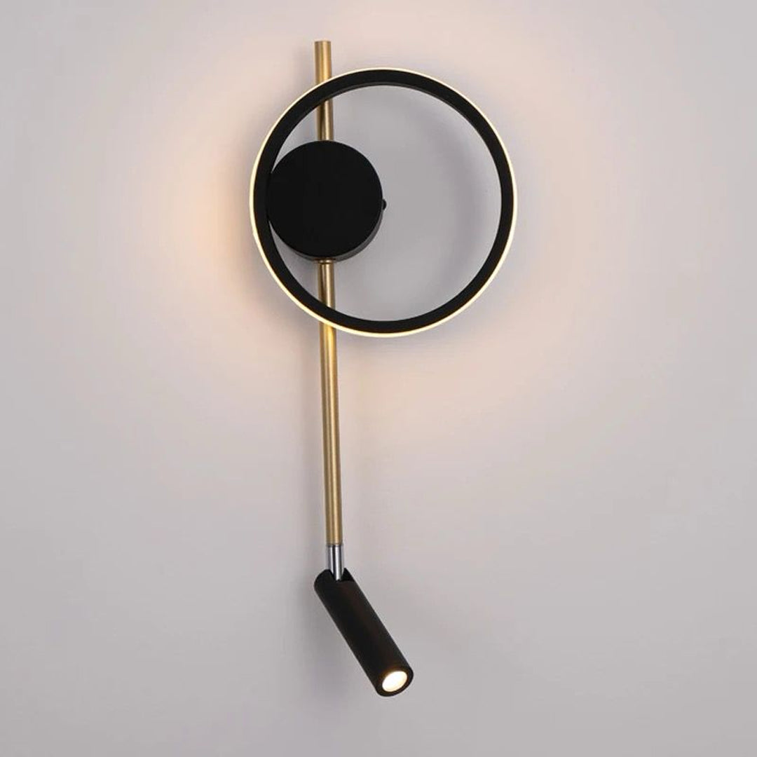 Black Aluminum Modern Creative Design Wall Lamp Led Indoor Decorative Living Room Wall Light For Home Alostoura lighting