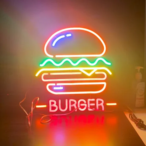 Burger Neon Alostoura lighting