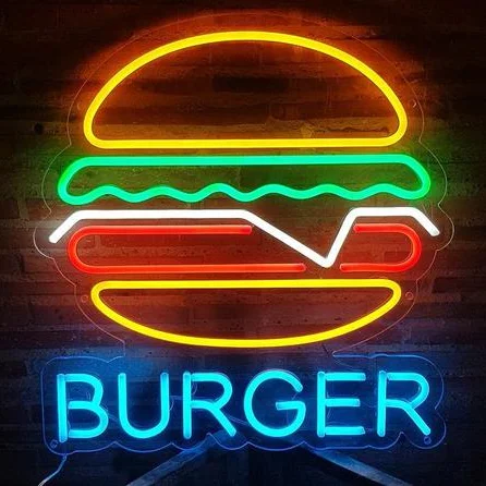 Burger Neon Alostoura lighting