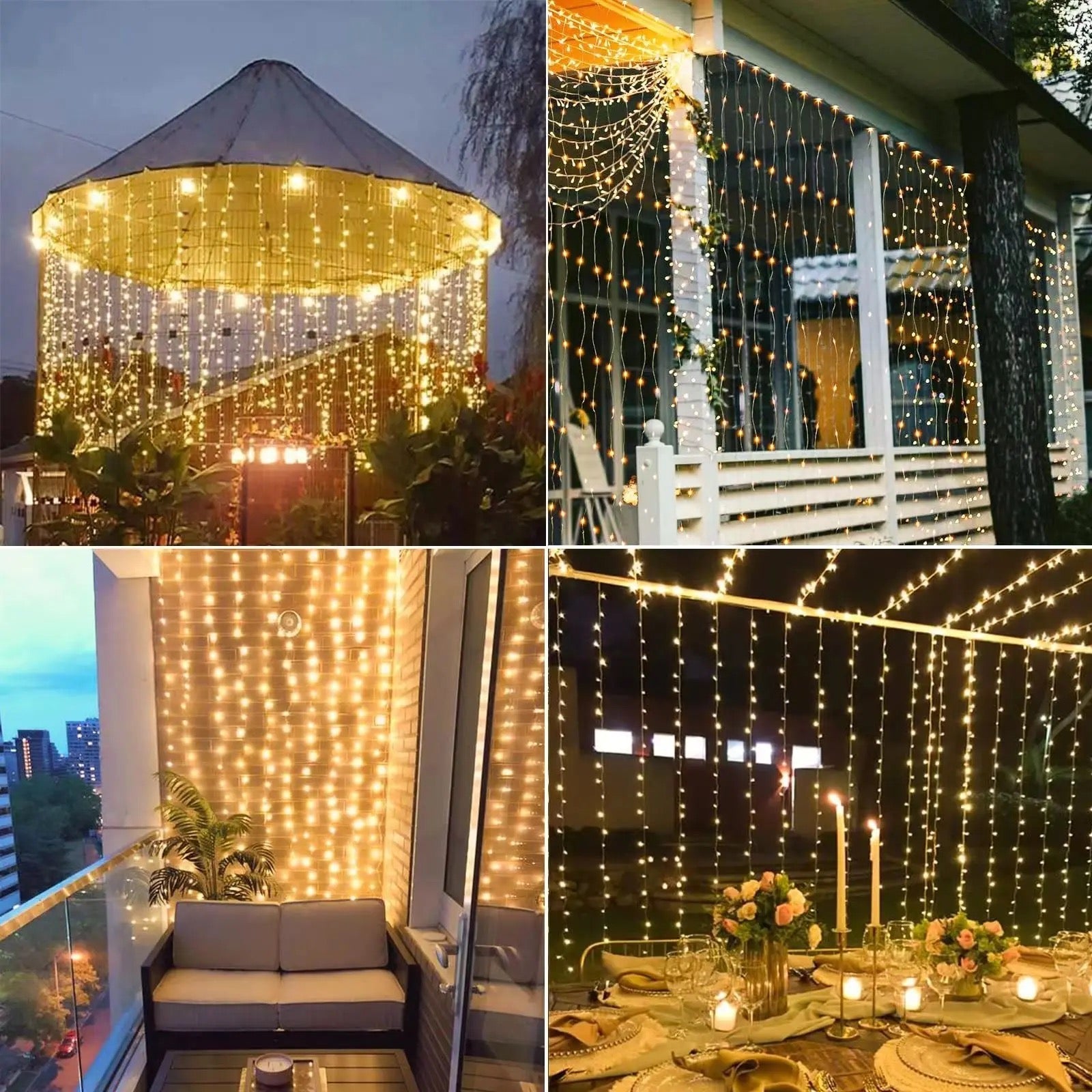 CURTAIN LED STRING LIGHTS Alostoura lighting